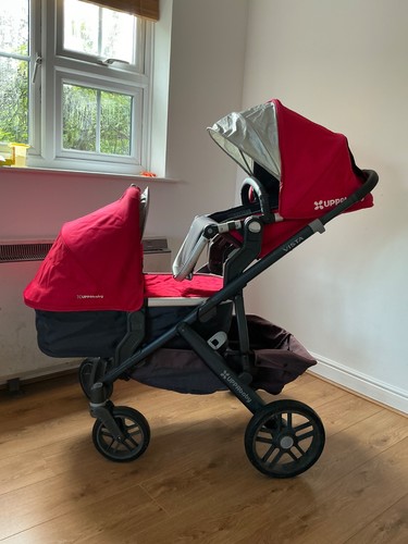 Uppababy vista red - red, pram